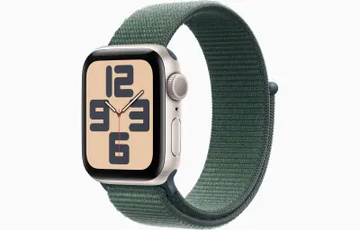 Apple Watch SE GPS 44mm Starlight Lake Green Loop