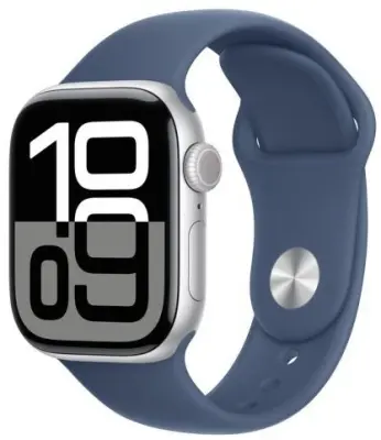 Apple Watch Series 10 42 mm Silver Denim Band M/L