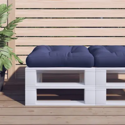 The Living Store Blazina za palete mornarsko modra 58x58x10 cm oxford blago - Blazina Za Palete