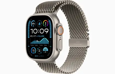 Apple Watch Ultra 2 49mm Natural Milanese Loop M