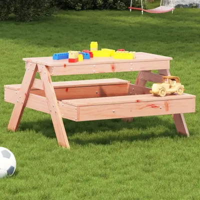 The Living Store Piknik miza za otroke 88x97x52 cm trden les douglas - Piknik Miza