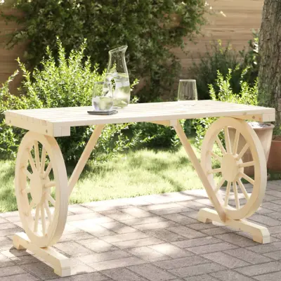 The Living Store Vrtna miza 115x55x65 cm trden les jelke - Vrtna Miza