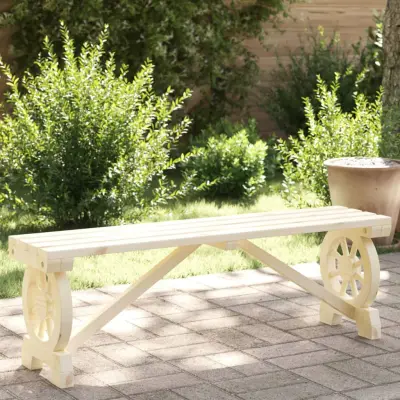 The Living Store Vrtna klop 115 cm trden les jelke - Vrtna Klop