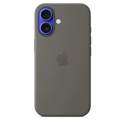 Apple iPhone 16 Silicone Case Magsafe Stone Gray