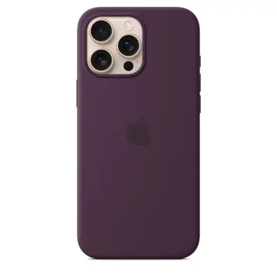 Apple iPhone 16 Pro Silicone Case Plum