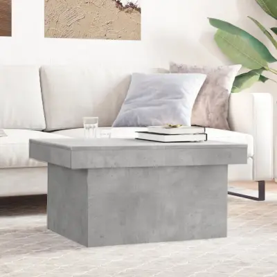 The Living Store Klubska mizica betonsko siva 100x55x40 cm inženirski les - Klubska Mizica