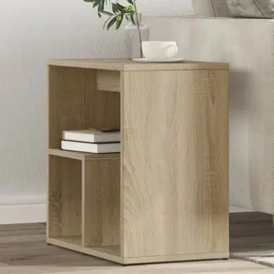 The Living Store Stranska mizica 2 kosa sonoma hrast 50x30x50 cm iverna plošča - Stranska Mizica