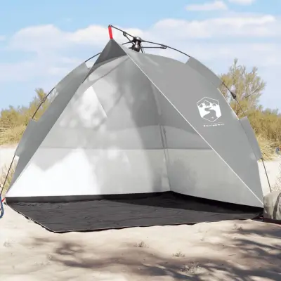 The Living Store Šotor za plažo siv za hitro postavitev vodoodporen - Šotor Za Plažo