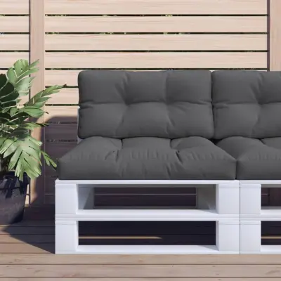 The Living Store Blazine za palete 2 kosa antracit blago - Blazina Za Palete