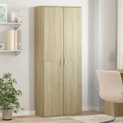 The Living Store Visoka omara sonoma hrast 70x35x180 cm inženirski les - Visoka Omarica