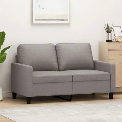The Living Store Dvosed taupe 120 cm blago - Kavč Dvosed