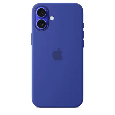 Apple iPhone 16 silicone case with MagSafe Ultramarine
