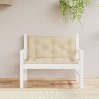 The Living Store Blazina za vrtno klop 2 kosa bež 100x50x7cm oxford tkanina - Blazina Za Vrtno Klop