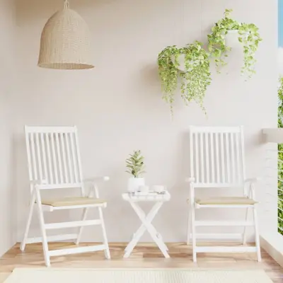 The Living Store Blazine za vrtne stole 2 kosa bež 50x50x3 cm oxford tkanina - Blazina Za Stol