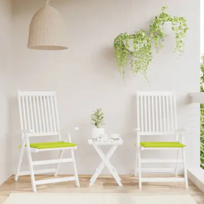The Living Store Blazine za vrtne stole 2 kosa svetlo zelene 50x50x3 cm oxford - Blazina Za Stol