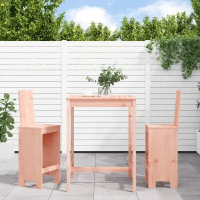 The Living Store Vrtna barska garnitura 3-delna trden les douglas - Vrtna Barska Garnitura