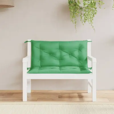 The Living Store Blazina za vrtno klop 2 kosa zelena 100x50x7cm oxford tkanina - Blazina Za Vrtno Klop