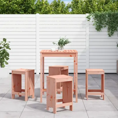 The Living Store Vrtna barska garnitura 5-delna trden les douglas - Vrtna Barska Garnitura