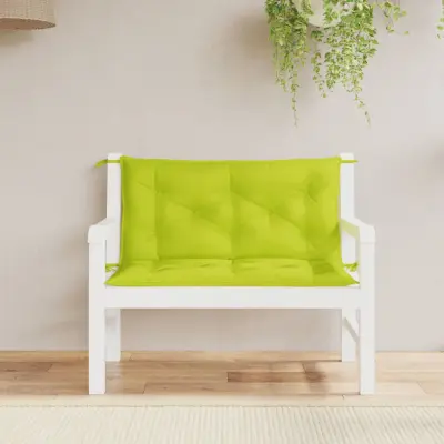 The Living Store Blazina za vrtno klop 2 kosa svetlo zelena oxford tkanina - Blazina Za Vrtno Klop