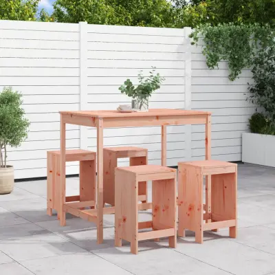 The Living Store Vrtna barska garnitura 5-delna trden les douglas - Vrtna Barska Garnitura