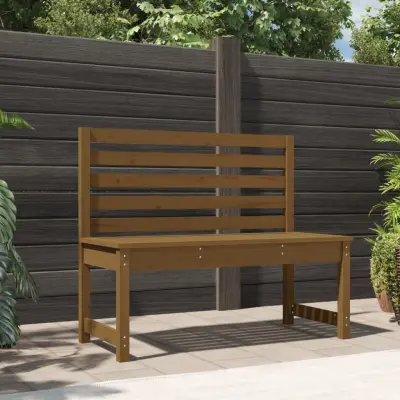 The Living Store Vrtna klop medeno rjava 109 cm trdna borovina - Vrtna Klop