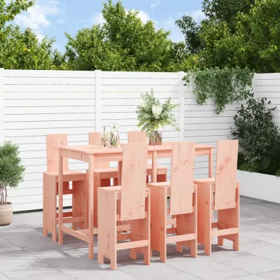 The Living Store Vrtna barska garnitura 7-delna trden les douglas - Vrtna Barska Garnitura