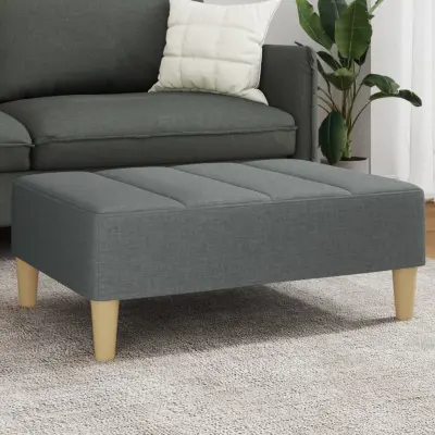 The Living Store Stolček za noge temno siv 77x55x31 cm blago - Stolček Za Noge