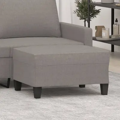 The Living Store Stolček za noge taupe 70x55x41 cm blago - Stolček Za Noge