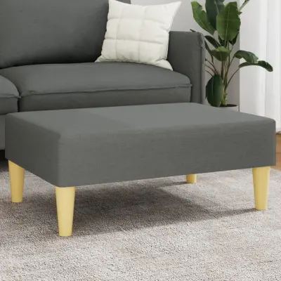 The Living Store Stolček za noge temno siv 77x55x31 cm blago - Stolček Za Noge