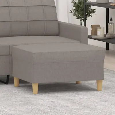 The Living Store Stolček za noge taupe 70x55x41 cm blago - Stolček Za Noge