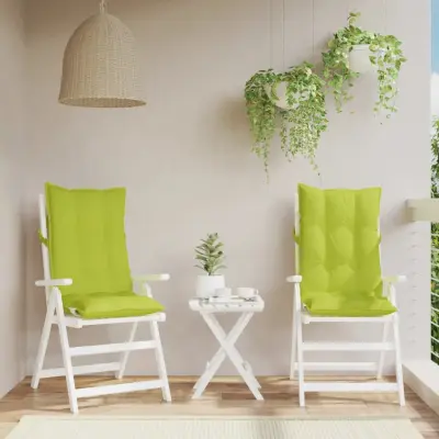 The Living Store Blazine za stole 2 kosa svetlo zelena oxford tkanina - Blazina Za Stol Z Visokim Naslonjalom
