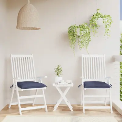 The Living Store Blazine za stole 2 kosa modre 40x40x7 cm oxford tkanina - Blazina Za Stol