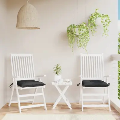 The Living Store Blazine za stole 2 kosa črne 40x40x7 cm oxford tkanina - Blazina Za Stol