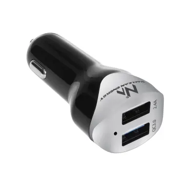 Polnilec za avto Maclean MCE157 2xUSB z kablom QC 3.0