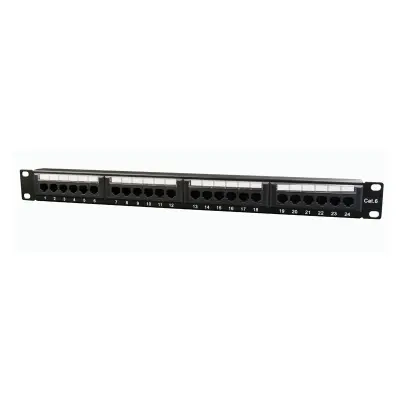 Patch panel CAT6 24-portov, 1U