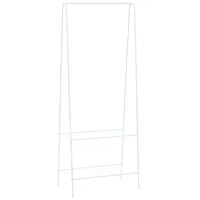 The Living Store Stojalo za oblačila 59x35x150 cm bele barve - Stojalo Za Oblačila