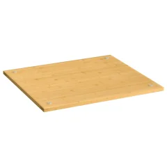 The Living Store Pokrov za štedilnik 50x56x1,5 cm bambus - Pokrov Za Kuhalnik