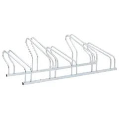 The Living Store Stojalo za kolo za 5 koles prostostoječe pocinkano jeklo - Stojalo Za Kolo