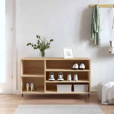 The Living Store Omarica za čevlje sonoma hrast 102x36x60 cm inženirski les - Omarica Za Čevlje