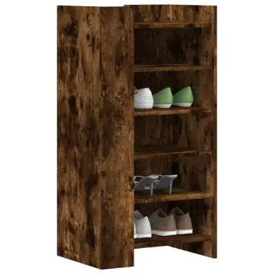 The Living Store Omarica za čevlje dimljeni hrast 52x37,5x100 cm inženirski les - Omara Za Čevlje