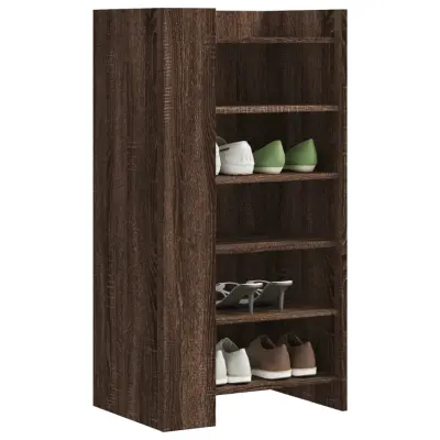 The Living Store Omarica za čevlje rjavi hrast 52x37,5x100 cm inženirski les - Omara Za Čevlje