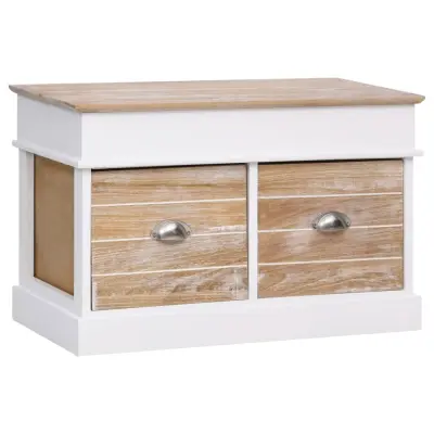 The Living Store Klop za hodnik 70x35x45 cm les pavlovnije - Klop Za Hodnik