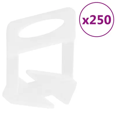 The Living Store Sponke za izravnavo ploščic 250 kosov 1 mm - Sponka Za Izravnavo Ploščic