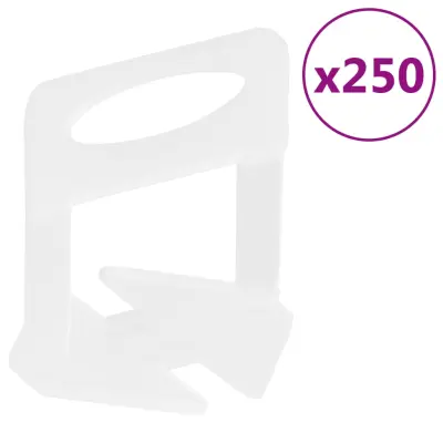 The Living Store Sponke za izravnavo ploščic 250 kosov 2 mm - Sponka Za Izravnavo Ploščic