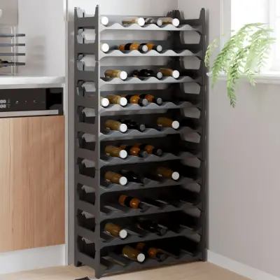 The Living Store Vinsko stojalo za 60 steklenic PP zložljivo - Stojalo Za Vino
