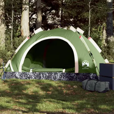 The Living Store Šotor za kampiranje za 2 osebi zelen za hitro postavitev - Šotor Za Kampiranje