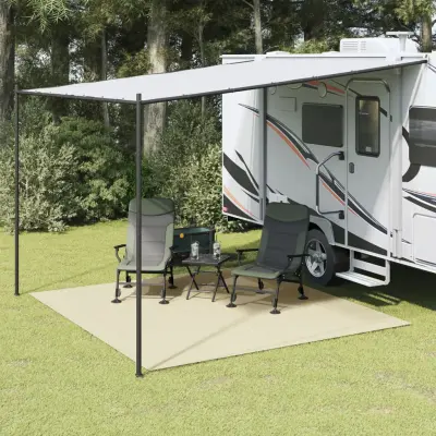 The Living Store Podloga za kampiranje krem 4x3 m - Podloga Za Kampiranje