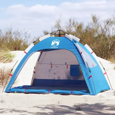 The Living Store Šotor za plažo za 2 osebi moder za hitro postavitev vodoodporen - Šotor Za Plažo