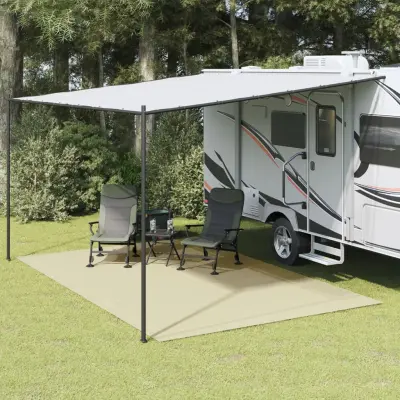 The Living Store Podloga za kampiranje krem 5x3 m - Podloga Za Kampiranje