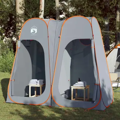 The Living Store Šotor za zasebnost siv in oranžen pop-up vodoodporen - Šotor Za Zasebnost